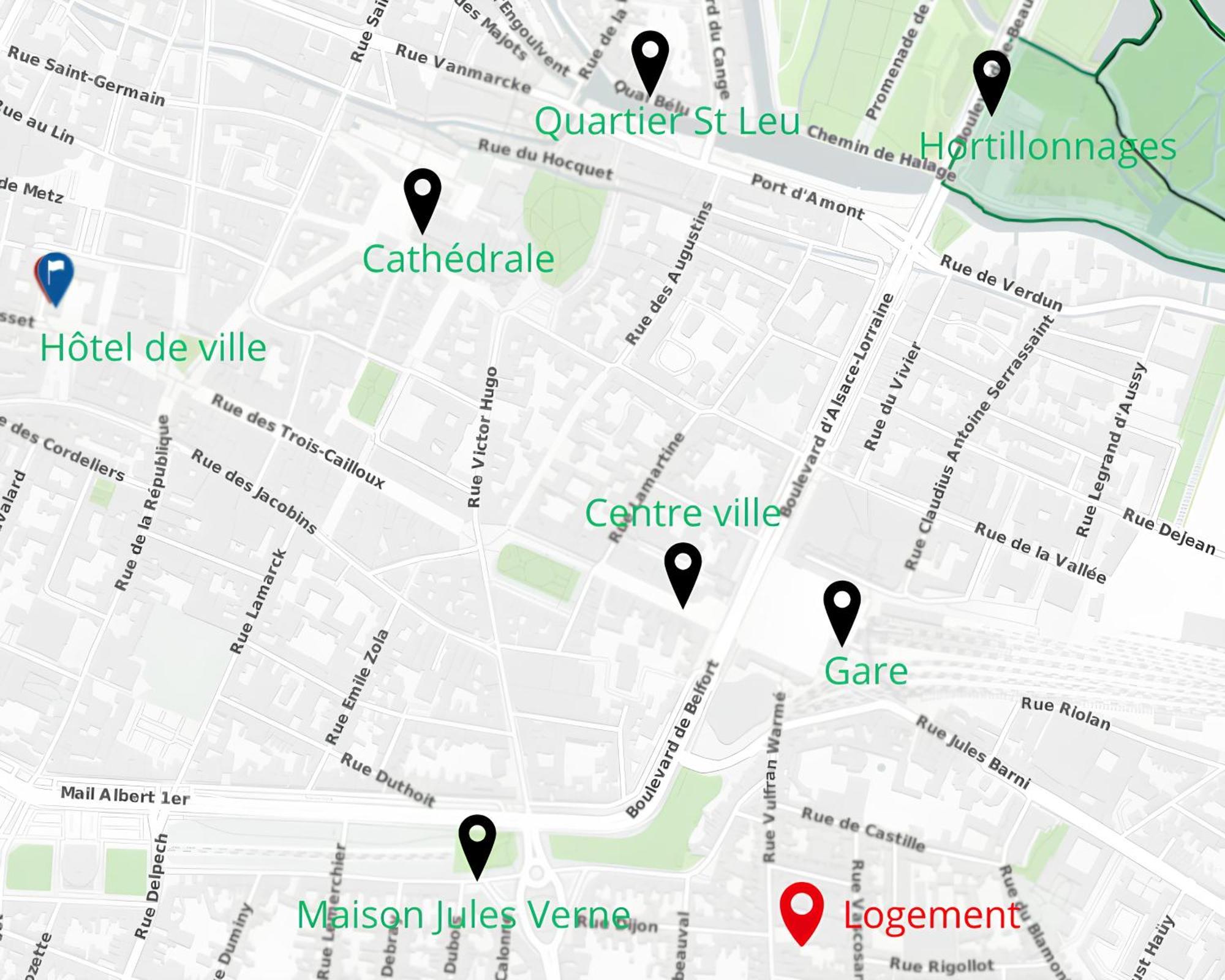 400M Gare&Centre Ville, Seche Linge, Local Velo Amiens Exterior foto